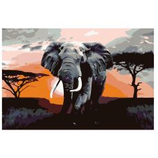Gleznas pēc numuriem KTMK-Elephant